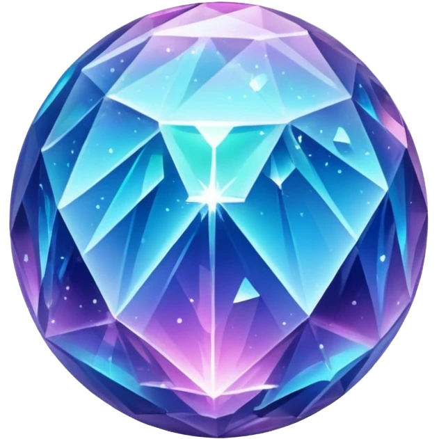 Crystal Planet, surface covered in glowing crystals. emoji