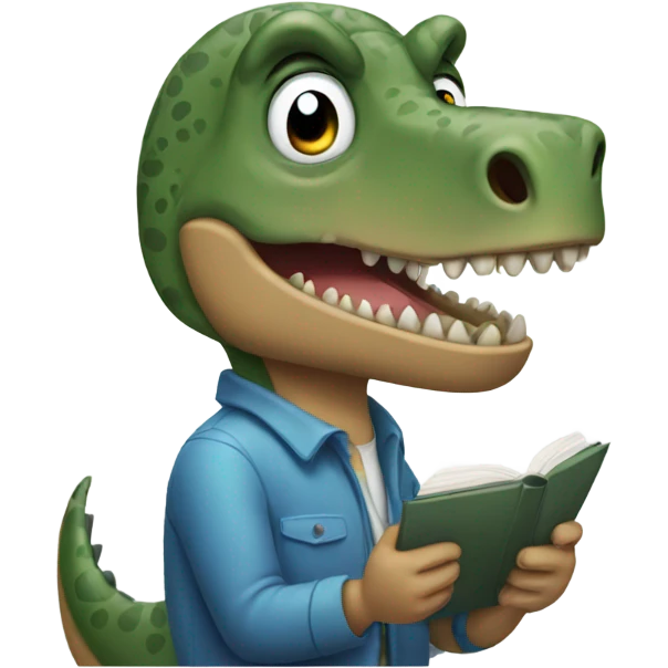 dino typing emoji
