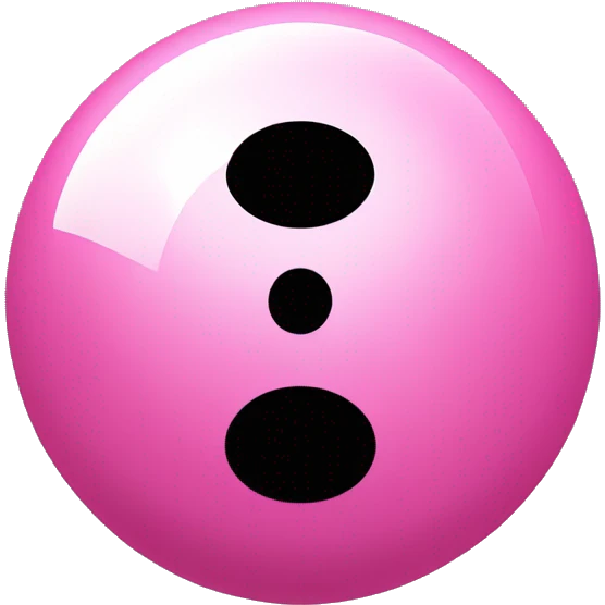 Pink 8 ball emoji