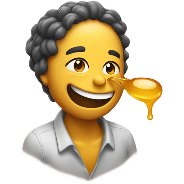 vomiting honey while smiling  emoji