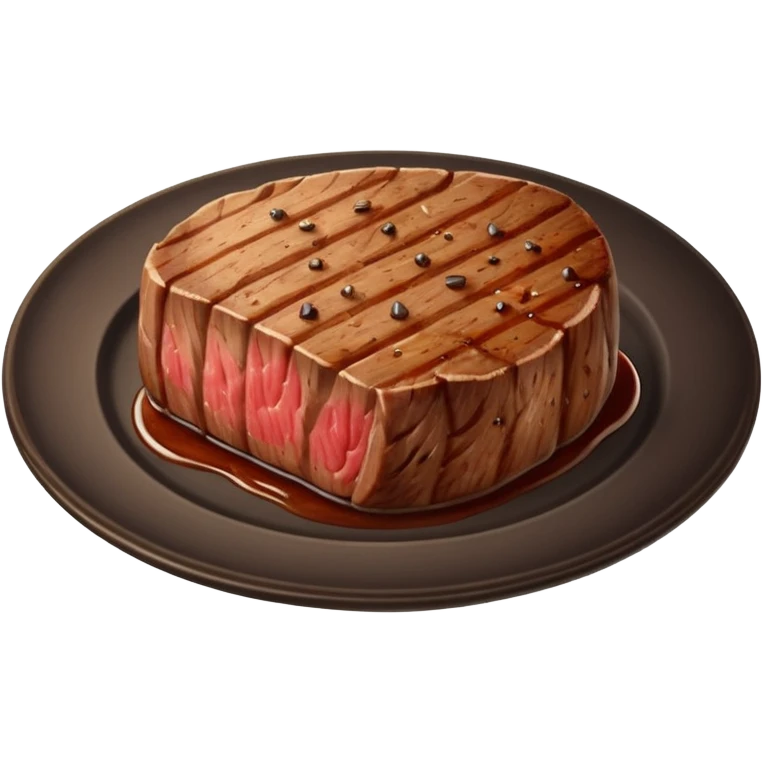Smiling Steak on a plate emoji