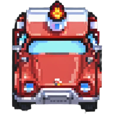 red and black fire truck emoji