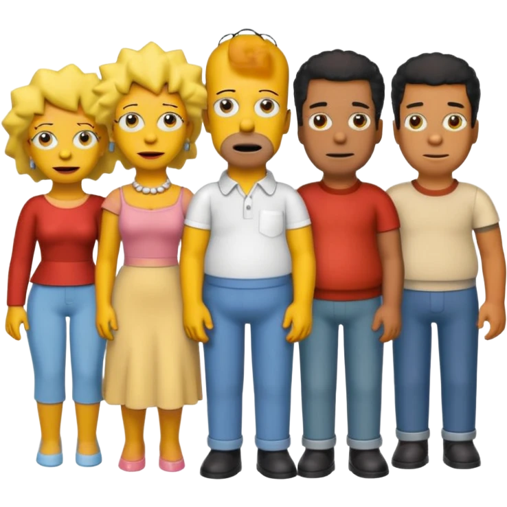 simpsons, different characters. emoji