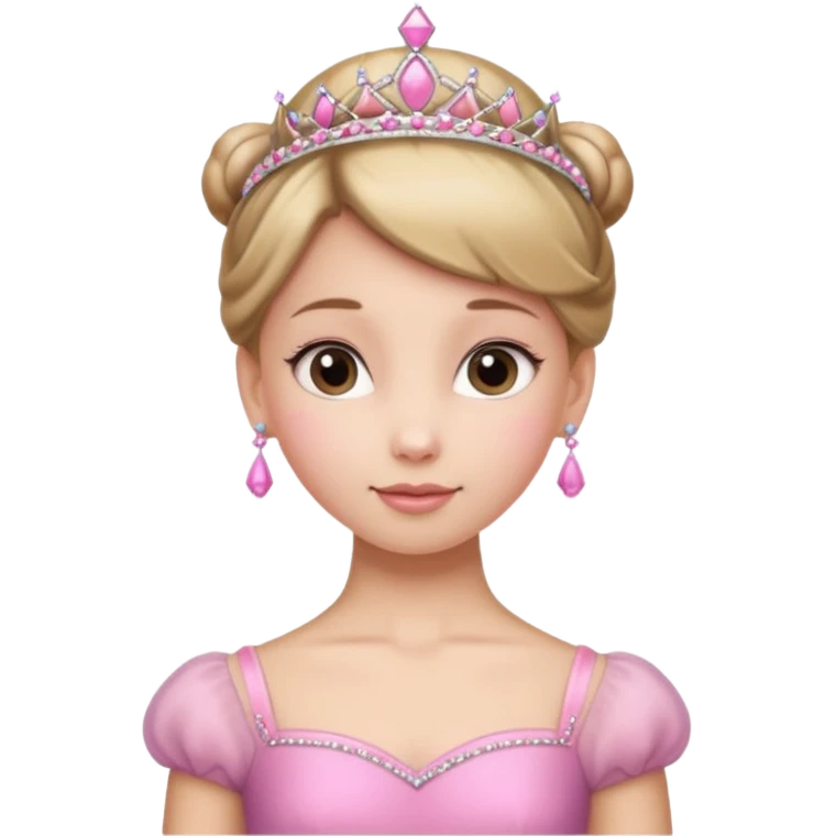 ballet bun princes straight pose emoji