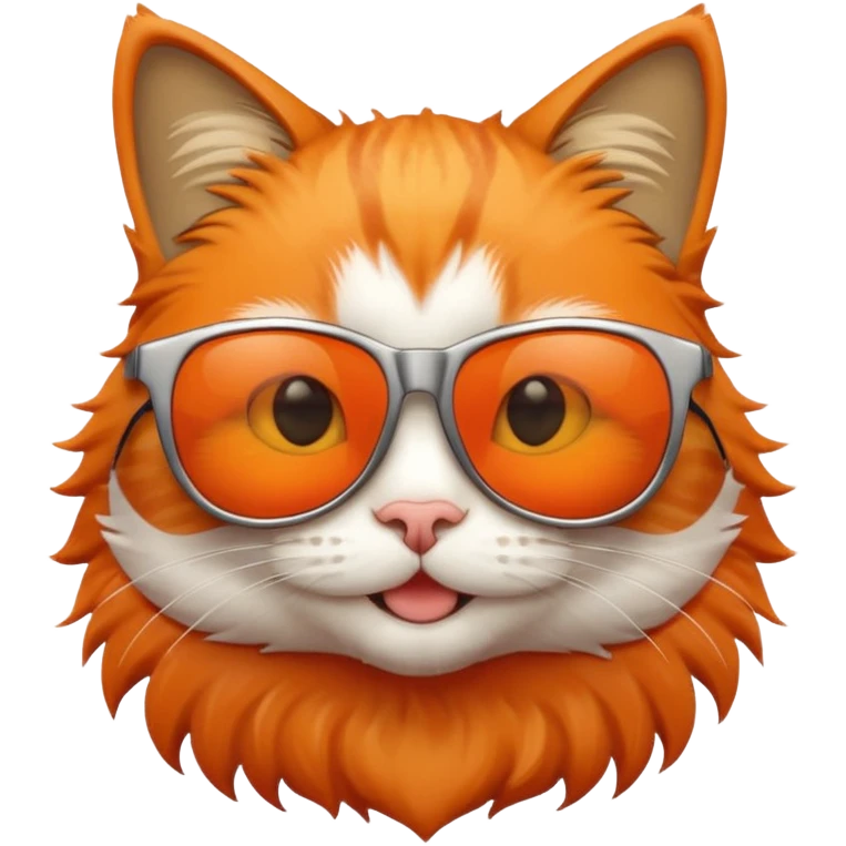 smiling cat with sunglasses emoji