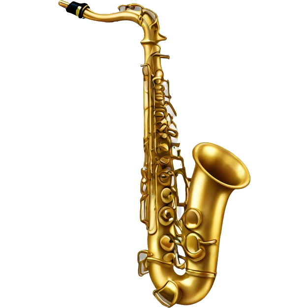 Realistic saxophone  emoji