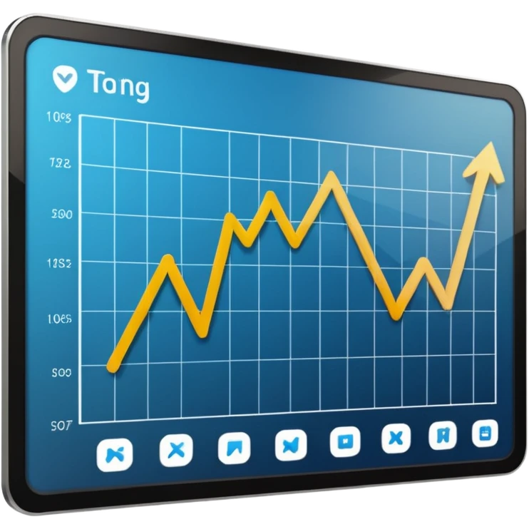 Mach mir einen trading chart auf einem bild schirm# emoji
