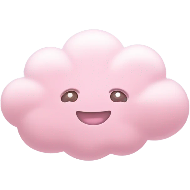 pink pastel cloud emoji