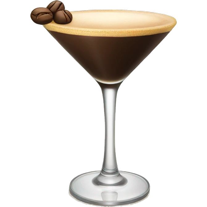Espresso martini but on an island being drank emoji
