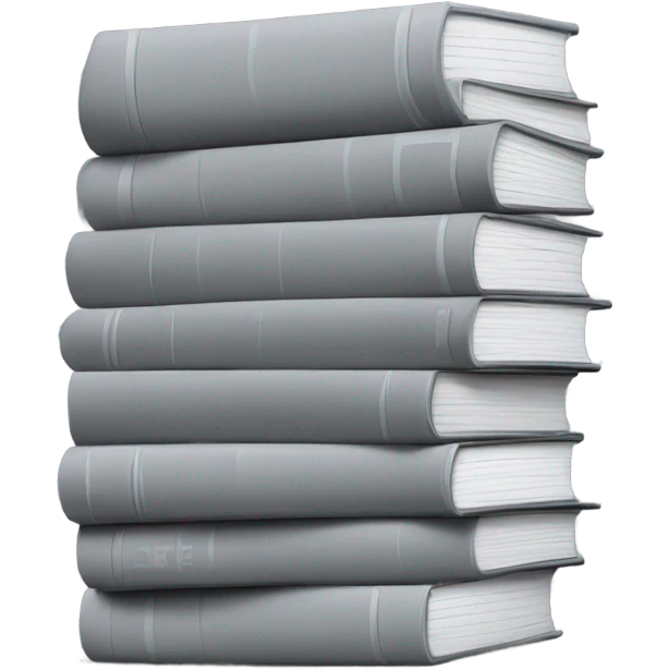 Books grey emoji