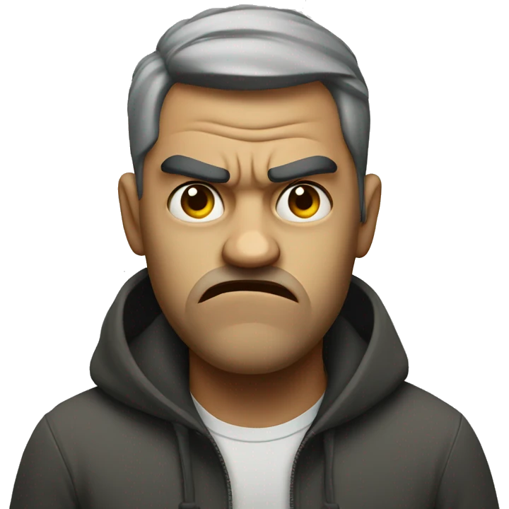 Pissed off person emoji