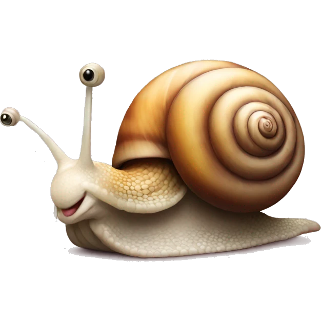 a snail that expresses love emoji