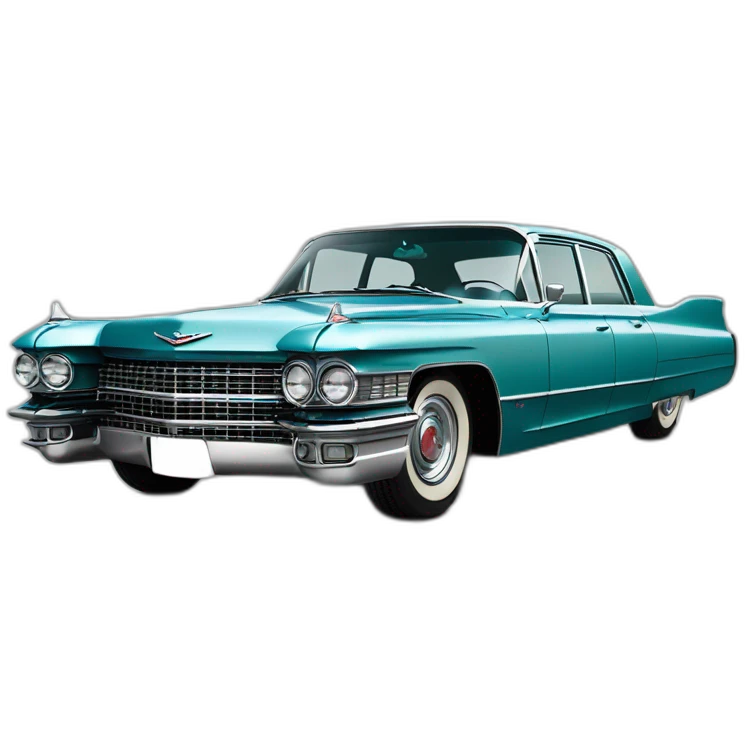 1962 Blue Cadillac Sedan DeVilles from movie the green book emoji