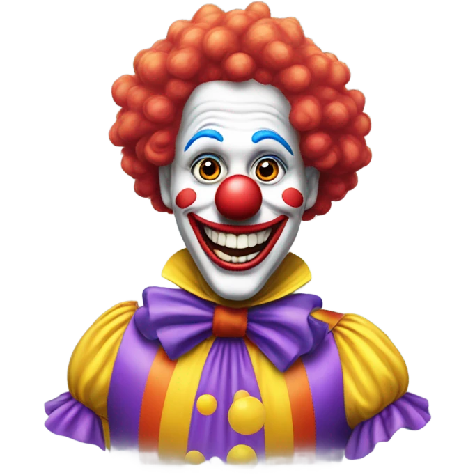 Clown with balloon  emoji