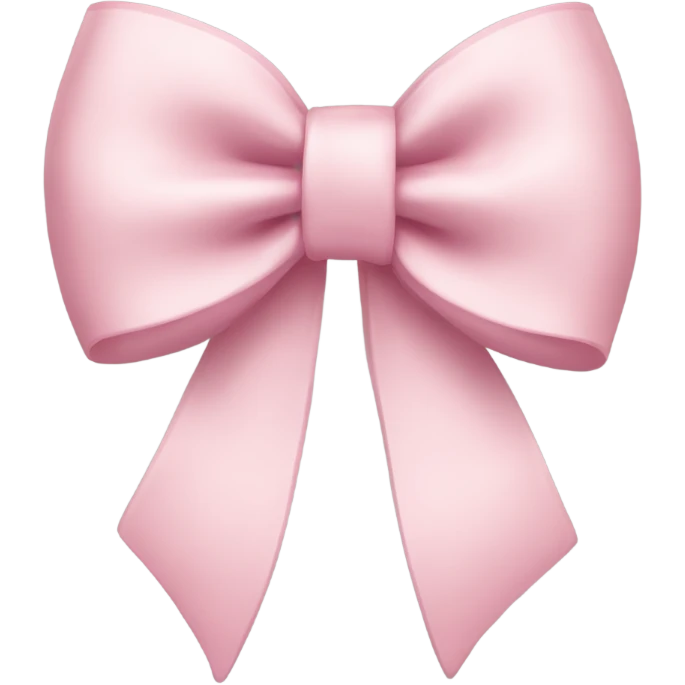 light pink bow emoji