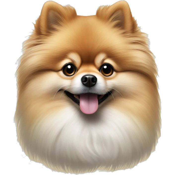 Hyper realistic Pomeranian  emoji