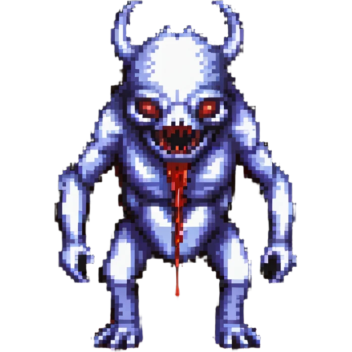 shapeshifting bloody monster made of blood emoji