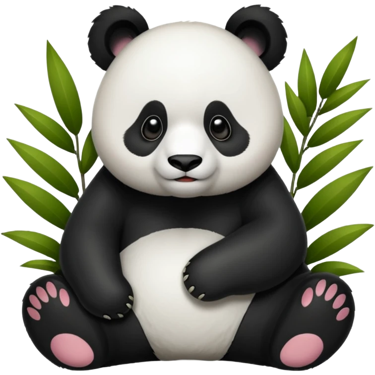Panda in a zoo emoji