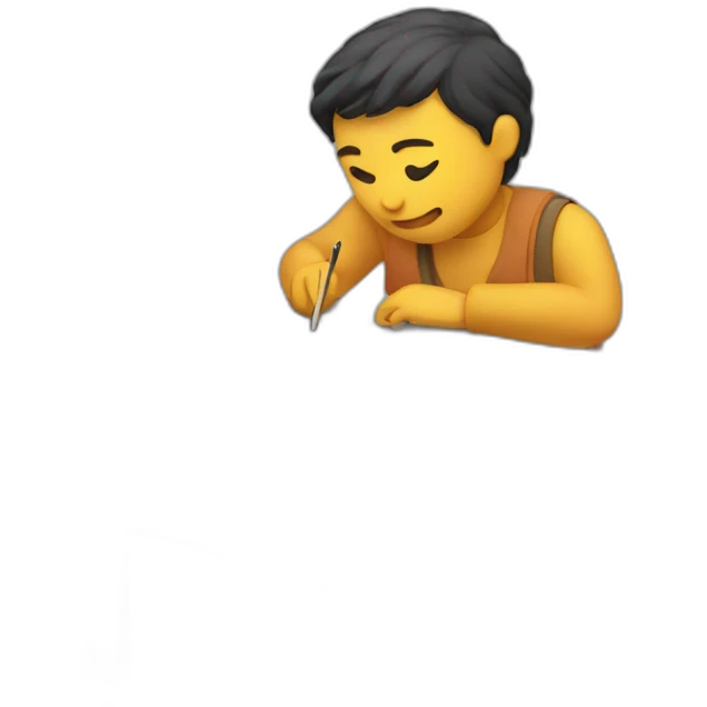 yu wadi writing on laptop emoji