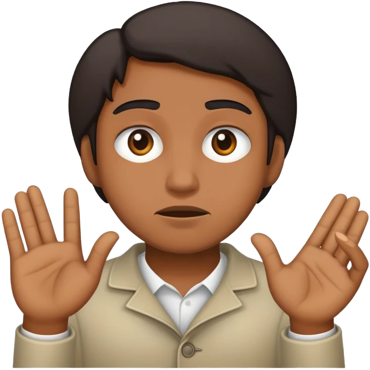 Person refusing an offer emoji