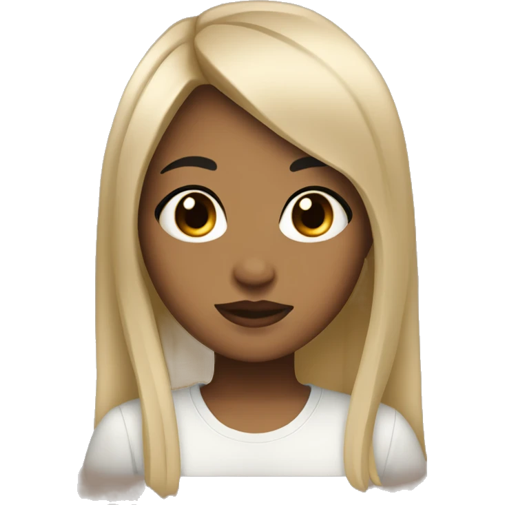 Girl with black hair light tan skin with piercings and black eyes and bangs  emoji