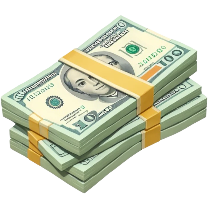 Create money using rupiah currency emoji