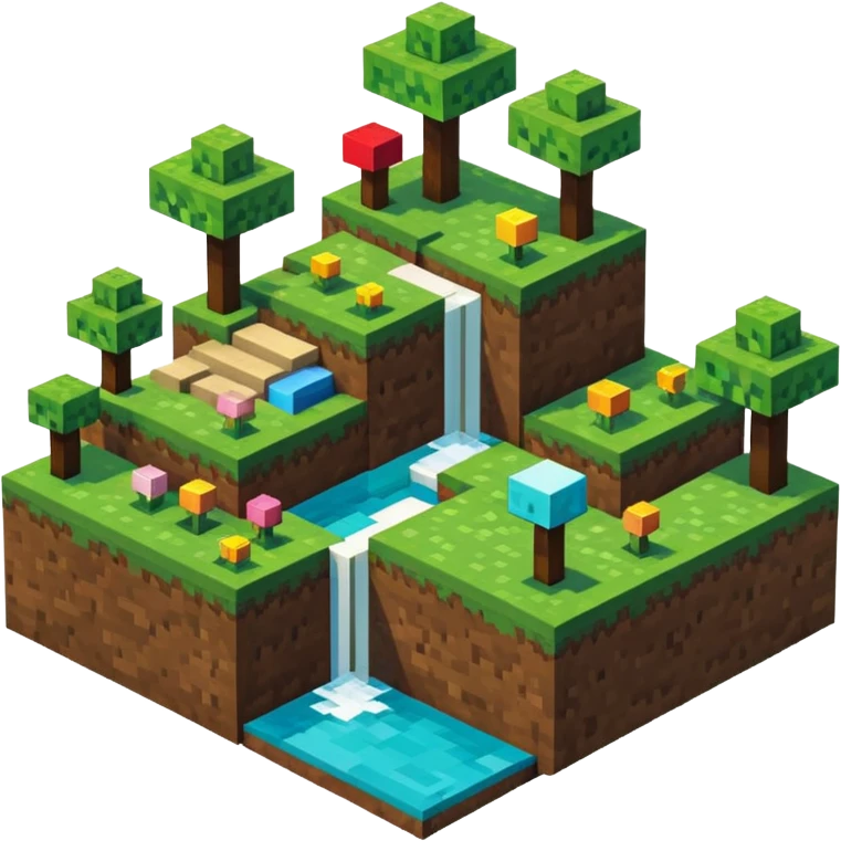 Minecraft but in minecraft emoji