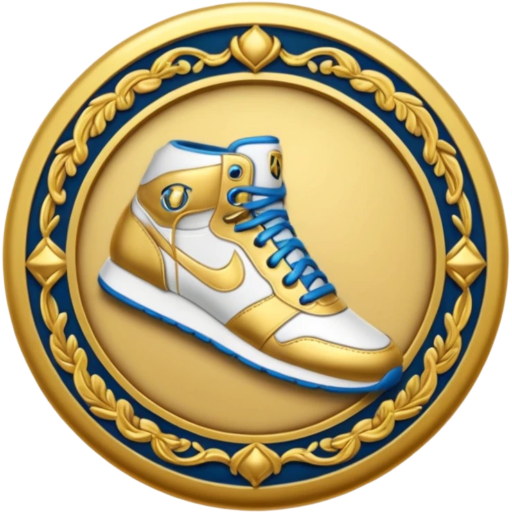 circular achievement style badge for Renaissance Sneakerhead emoji