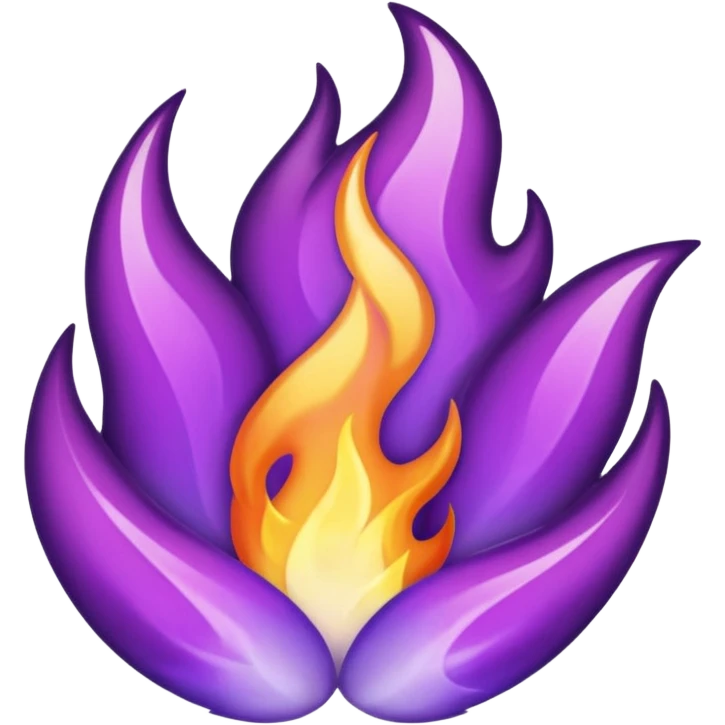 Purple flame emoji