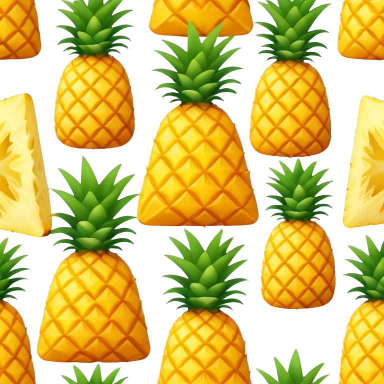 A piece of a pineapple triangle emoji