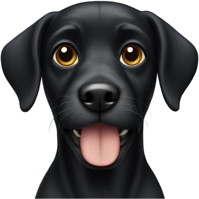 black dog emoji