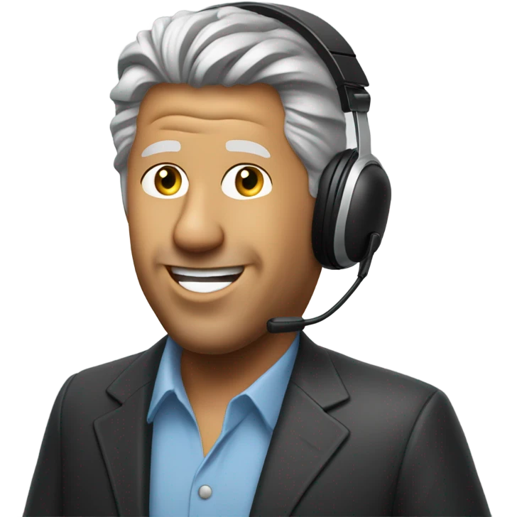 john maxwell with headset microphone emoji