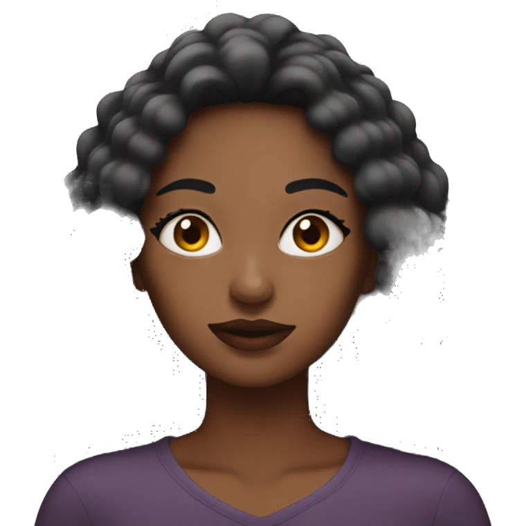 Women who makes her make up emoji