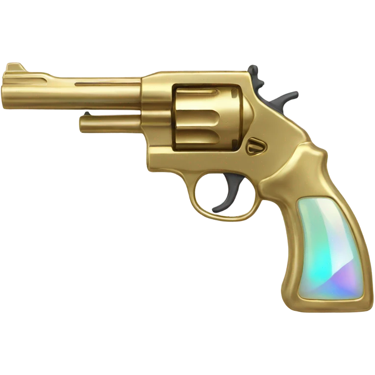 opal crystal gemstone gold gun emoji
