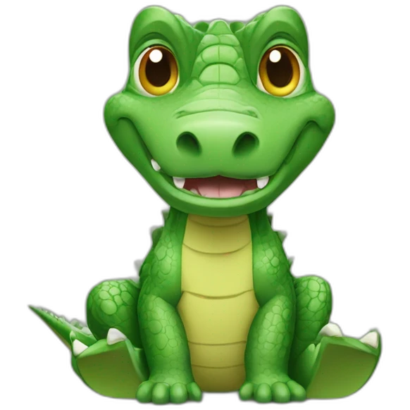 Crocodile sur éléphant emoji