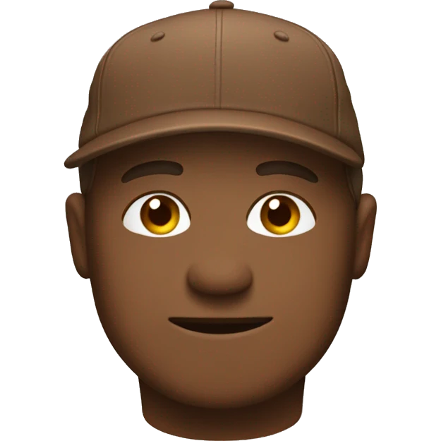 brown 5panl cap emoji