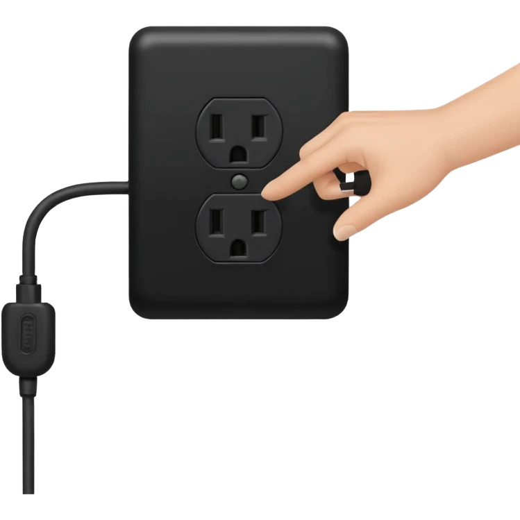 pulling the plug from an outlet emoji