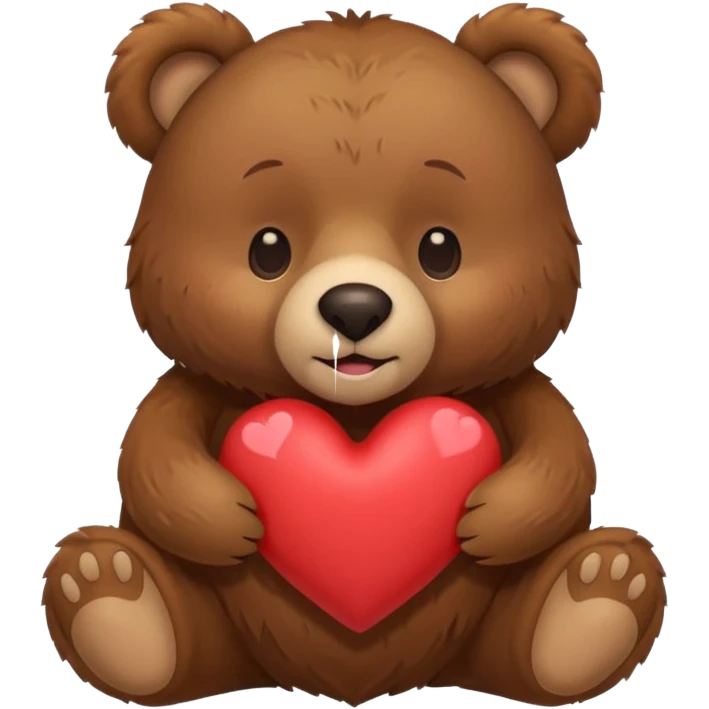 A bear that says I love you so much stephanie emoji