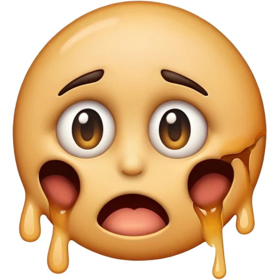 an emoji choking itself with its eyes popping out emoji