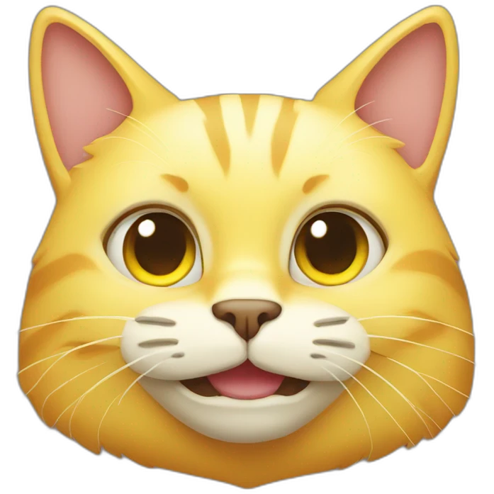 yellow cat head emoji