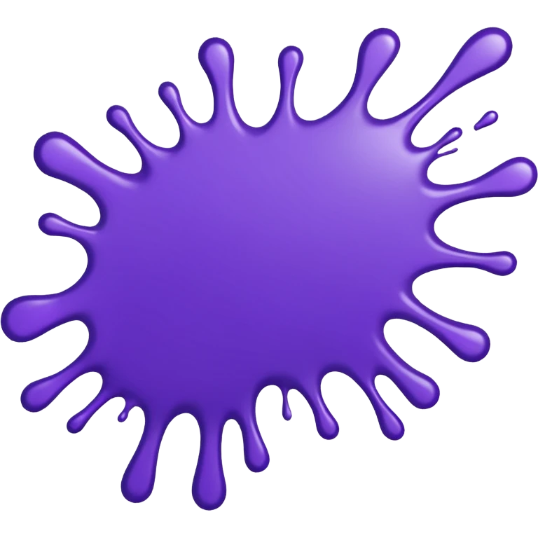 purple paint splatter emoji