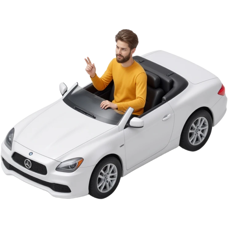 person driving a car emoji