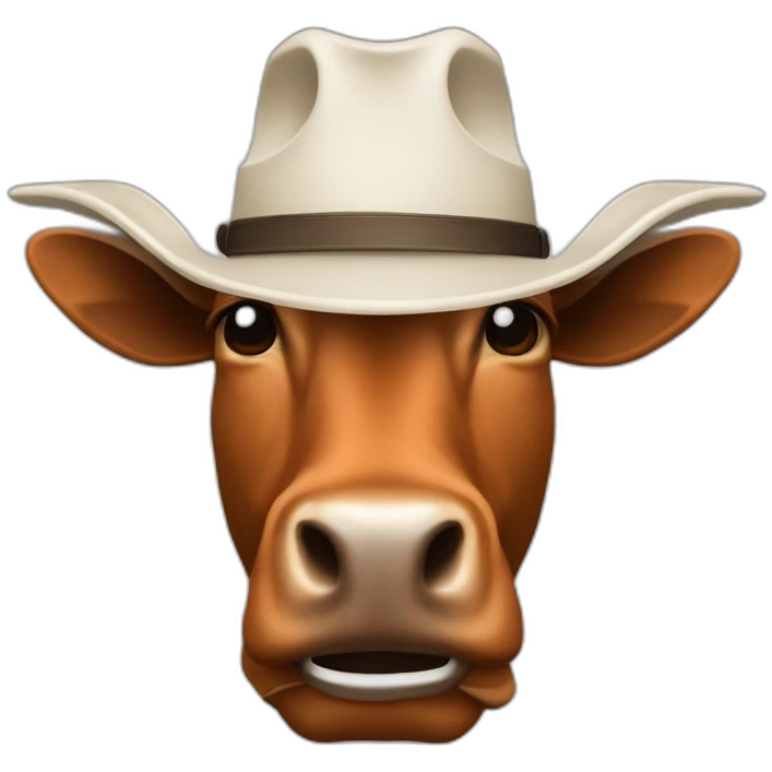 Longhorn com chapéu  emoji