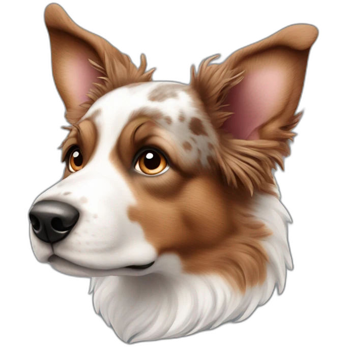 red merle mini austrailian sheperd emoji