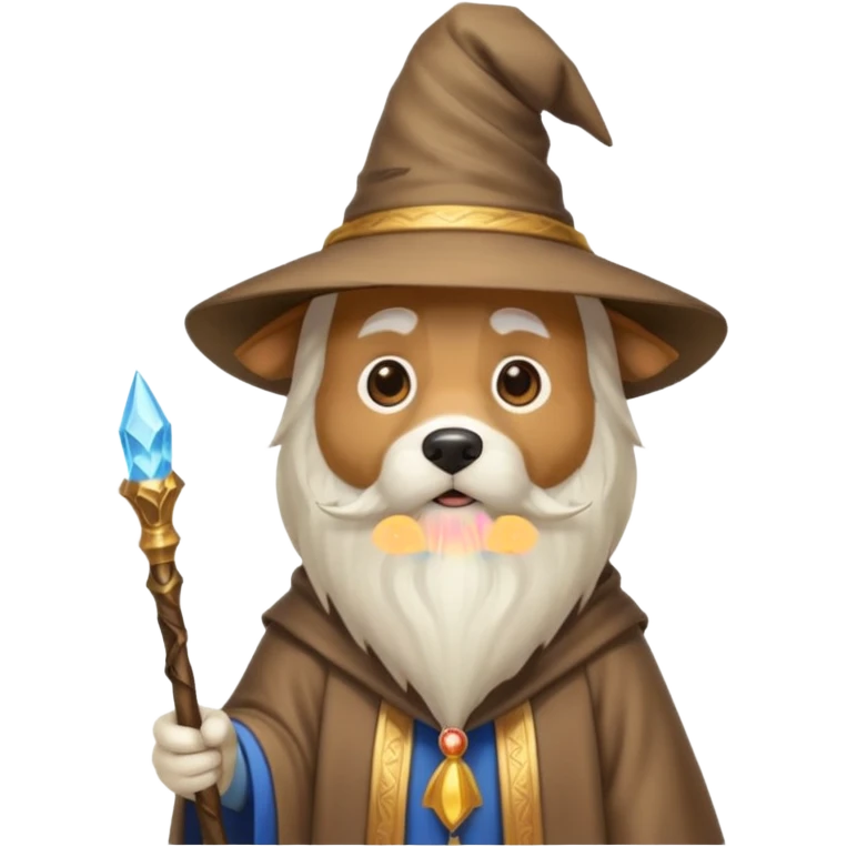Dog wizard emoji