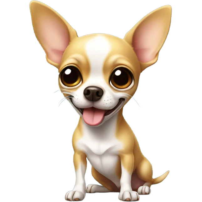 Chihuahua blowing kiss emoji