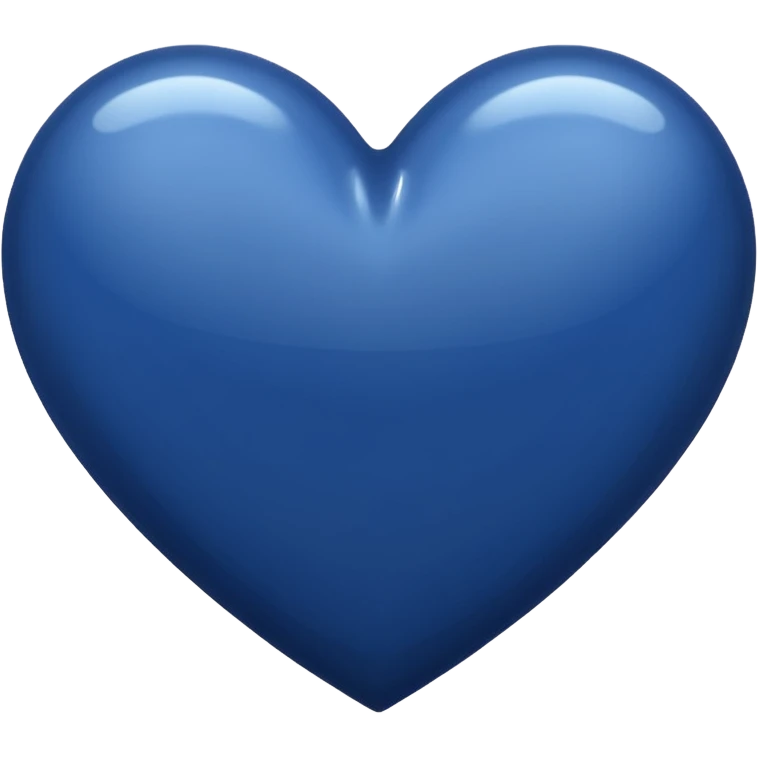 Navy blue heart emoji
