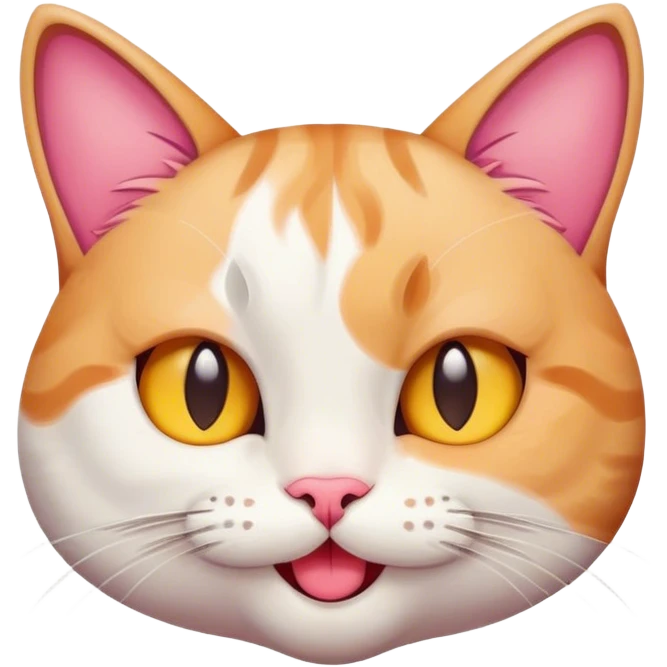 a cute winking cat emoji