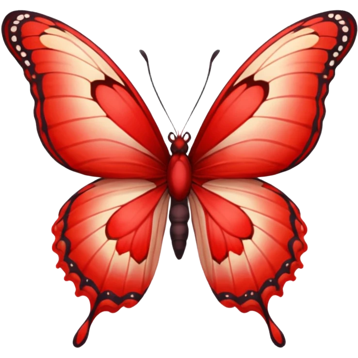 butterfly red emoji