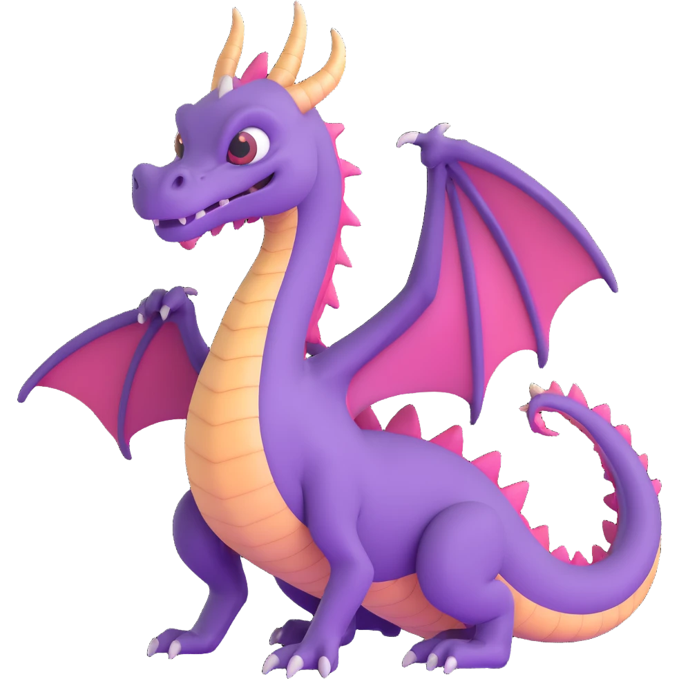purple dragon emoji